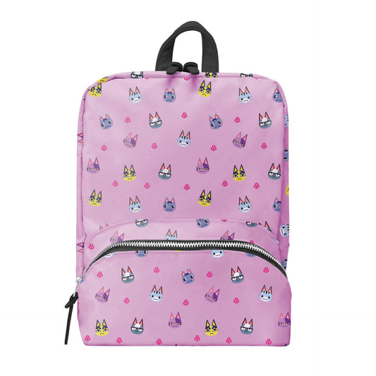Controller Gear Animal Crossing Small Backpack - Tom Nook Quilted, Cat's Meow, Mini Bookbag for Console & Accessories