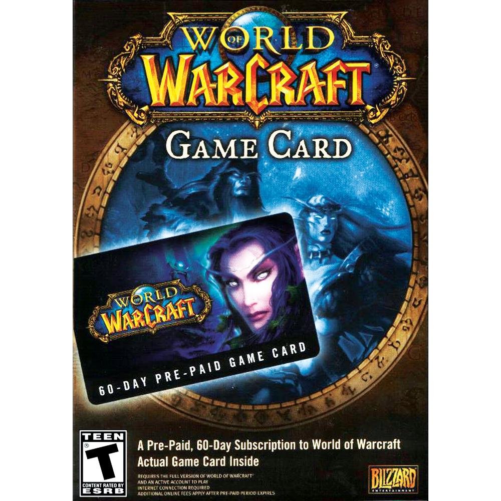 Blizzard Entertainment World of Warcraft 60 Day Pre-Paid Time Card - PC/Mac Model 72305