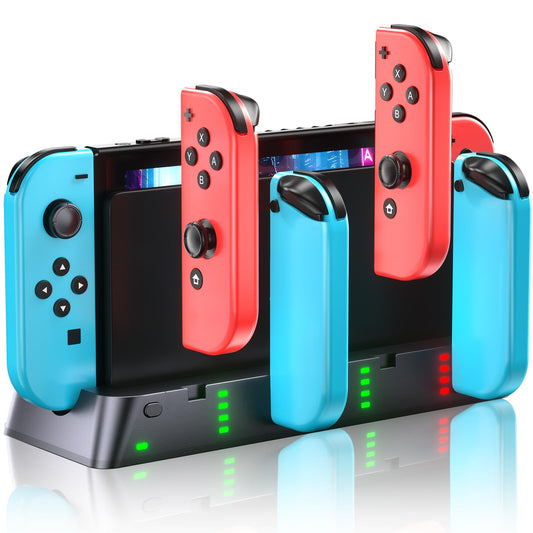 Wenocally Switch Controller Charger Dock Station for PSP Gaming Console Compatible with Nintendo Switch & OLED Model Joy-con, Ch