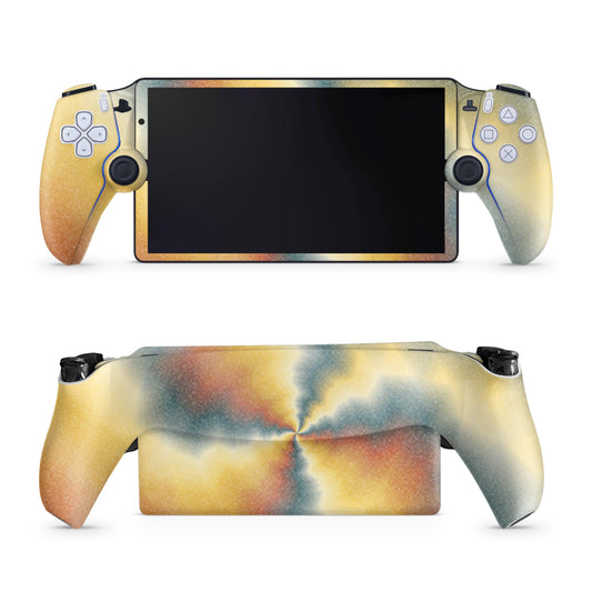 Glossy Glitter Gaming Skin Compatible with PS5 Portal Remote Player - Eye of The Storm - fine 3M Vinyl Protective Wrap Decal Cover - Easy to Apply | Crafted in The USA by MightySkins