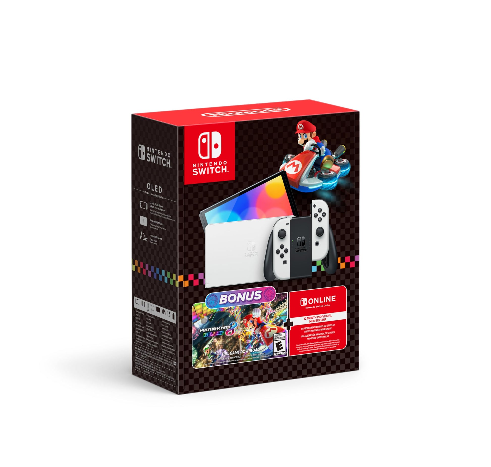 Nintendo Switch - OLED Model Mario Kart 8 Deluxe Bundle