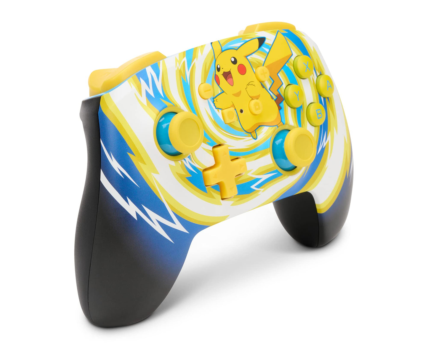 PowerA Enhanced Wireless Controller for Nintendo Switch - Pokémon Pikachu Vortex - Yellow - Model 1523595-01 - Officially Licensed