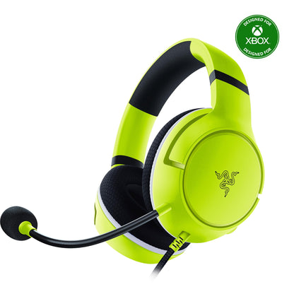 Razer Kaira X Wired Headset - Triforce 50mm Drivers, HyperClear Mic, Lime, Model RZ04-03970600-R3U1 - Compatible with Xbox & PC