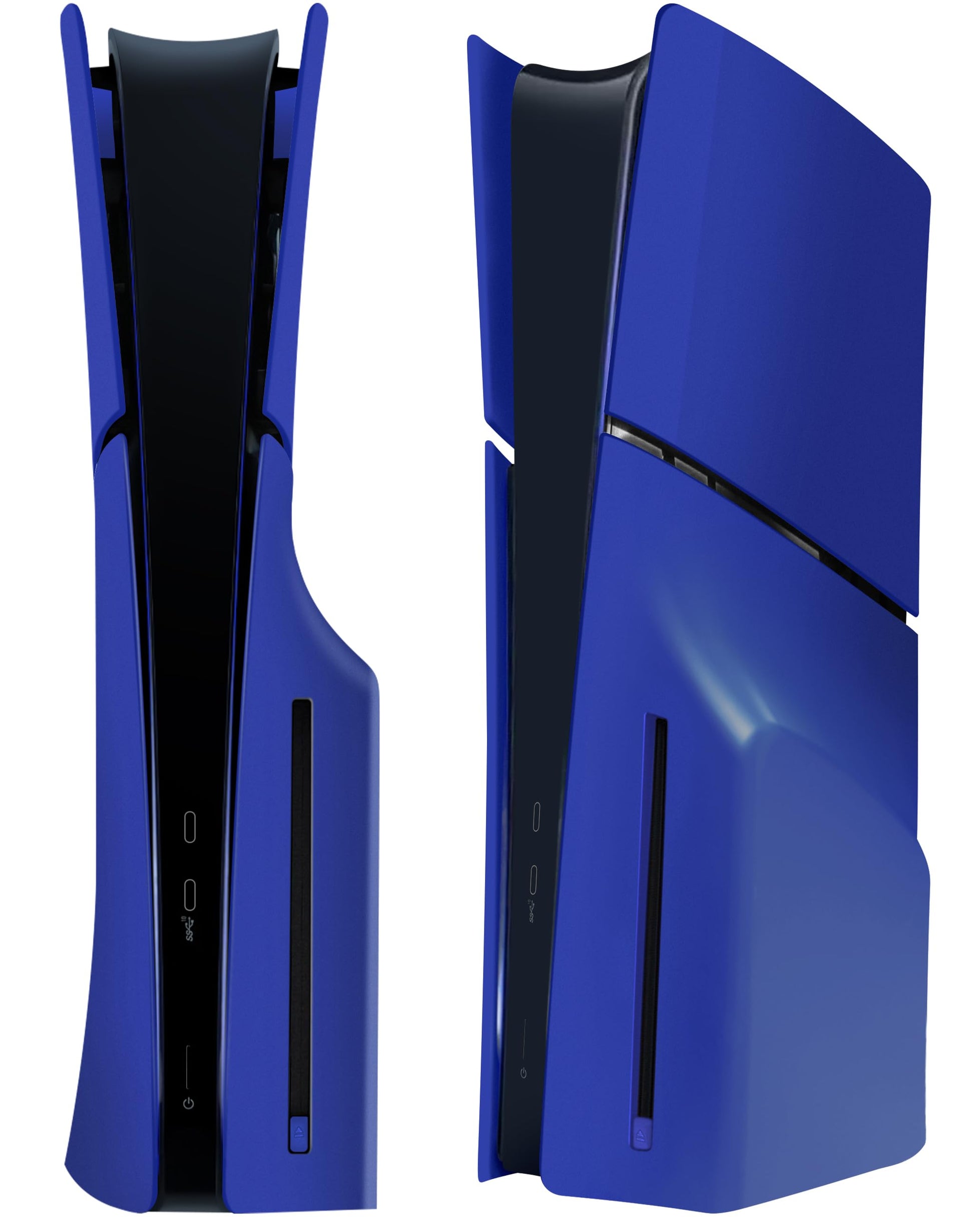 Joso Faceplate for PS5 Slim Disc Edition  Anti-Scratch Dustproof Case Replacement  Cover Skin Fit for PS5 Slim Console (CD-ROM)  Plates for PS5 Accessories  Easy Installation - Blue