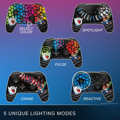 PowerA Enhanced Wireless Controller for Nintendo Switch - Mario Peek-A-Boo, Rechargeable, Motion Controls, Model NSGP0431-01