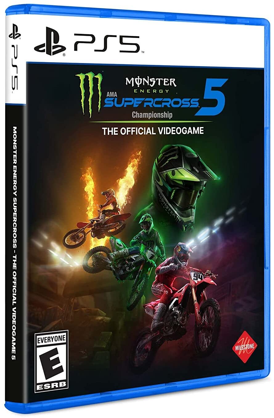 Deep Silver Monster Energy Supercross 5 for PlayStation 5 - White, Model 1079240