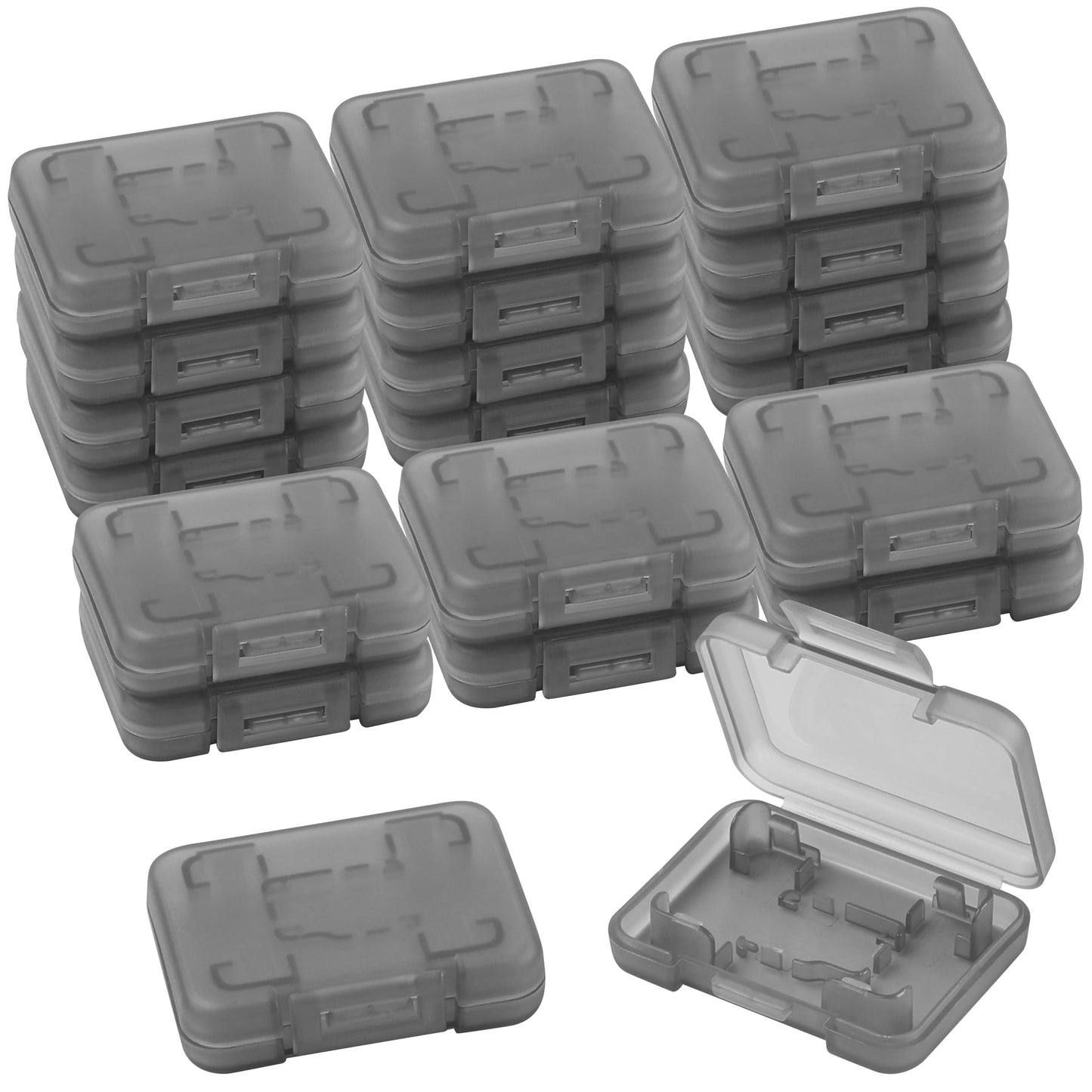 20PCS Protective Game Card Storage Case Compatible with Nintendo Switch/OLED/Switch/Lite - Clear Collector Display Box for TF Card and Game Cartridge Protection