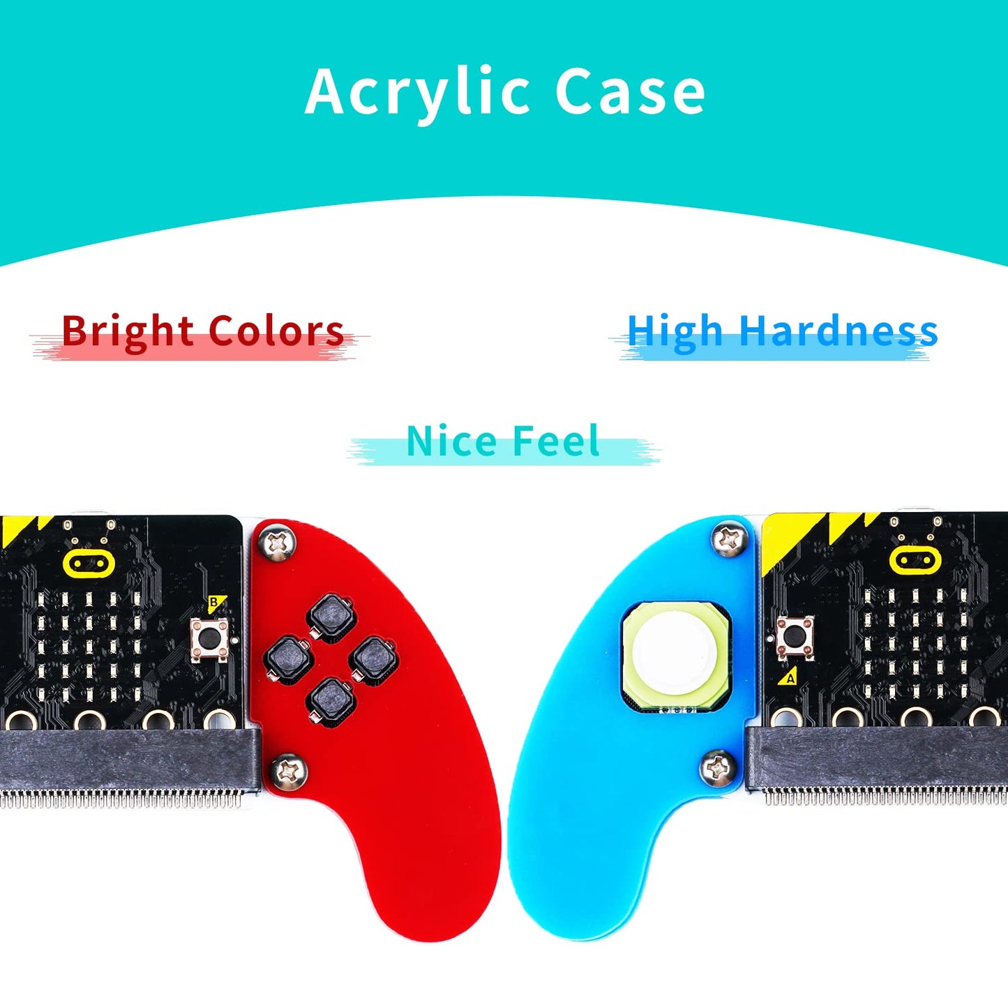 EF ELECFREAKS micro:bit Joystick Wireless Controller - DIY Graphical Programming, Blue/Red, Model: microbit joystick:bit kit