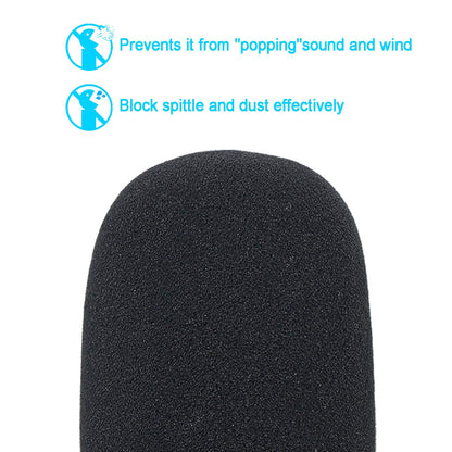 SUNMON Mic Foam Windscreen for Fifine K670 USB Microphone - Pop Filter Wind Cover, Compatible, Black