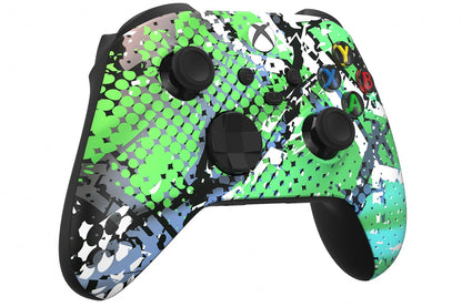 Custom Controllerzz Wireless Controller for Xbox Series X/S & One - Soft Touch Feel, X/S Swamp Fade