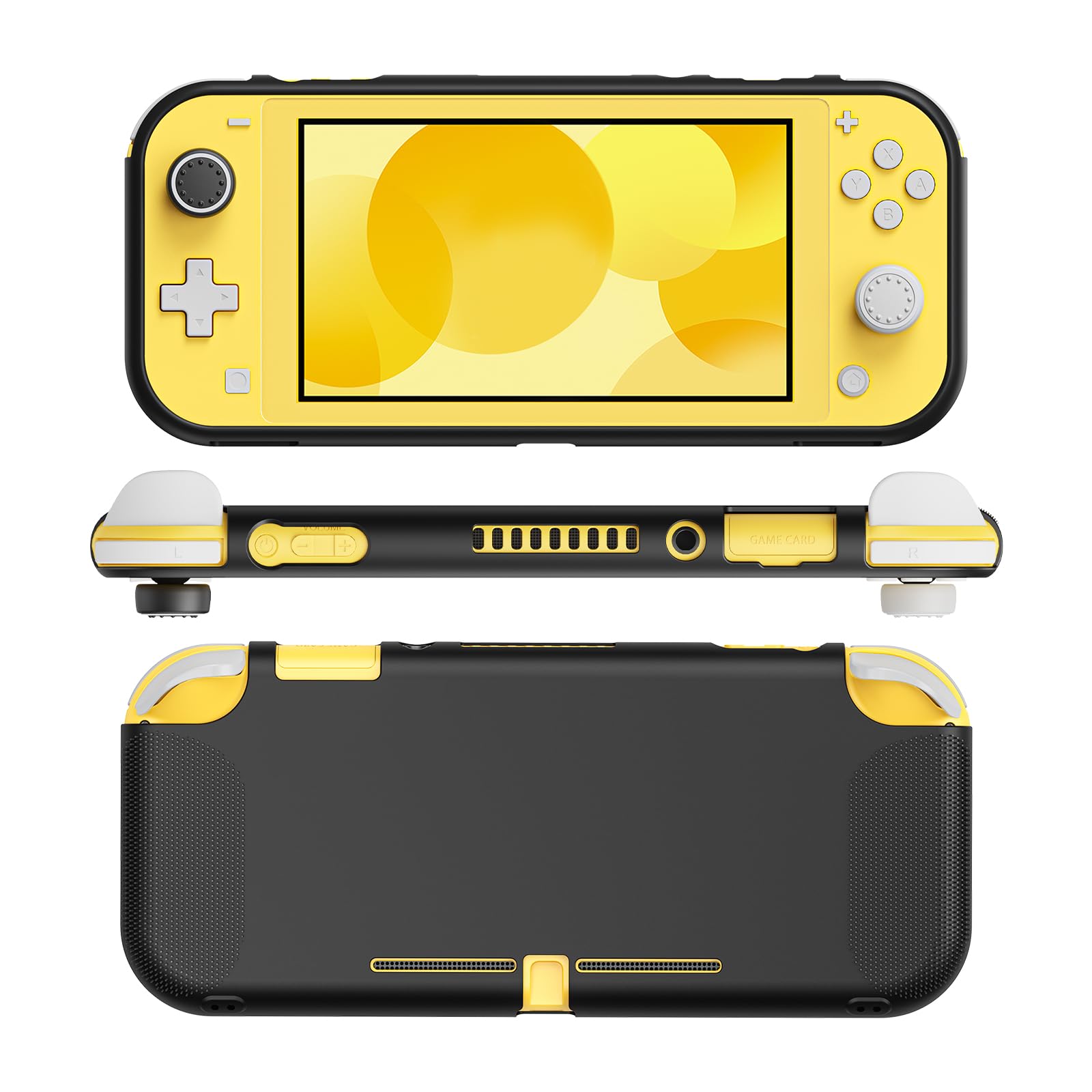 JEMDO Case Compatible with Nintendo Switch Lite 2019  Soft TPU Switch Lite Accessories with Thumb Grip Caps