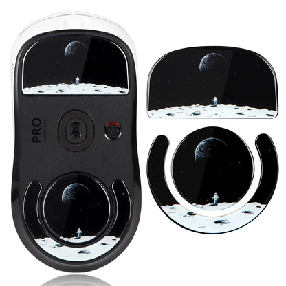 immoenuc Glass Mouse Skates for Logitech G PRO X Superlight - Smooth, Durable, Earth Pattern Feet Pads