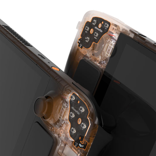 eXtremeRate Face Clicky Kit for Steam Deck OLED Handheld Console, Custom Dpad View A B X Y Menu Keys Face Buttons Mouse Clicky K
