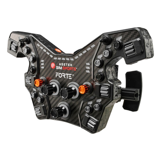 ASETEK Forte Formula Button Box Gaming Steering Wheel | Premium Steering Wheel Gaming for PC | High Precision & Customizable Controls