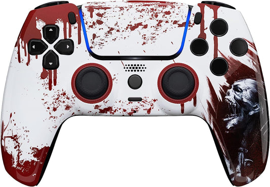 Custom Controllerzz Wireless Controller Compatible with PS5 - Multiple Designs Available (PS5 Bloody Zombie)