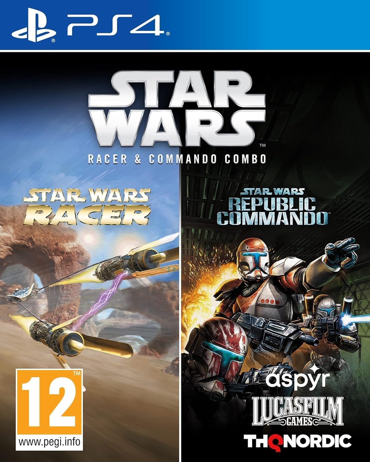 THQ Nordic Star Wars Racer & Commando Combo - PS4 Standard Edition, Model 9120080076939