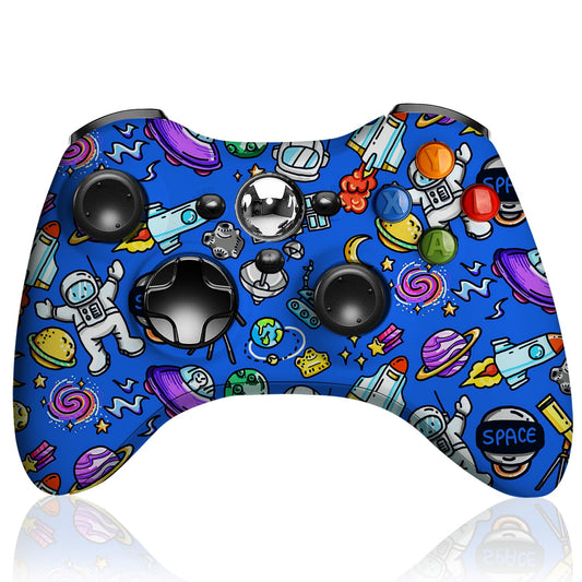 ADHJIE Xbox 360 Controller, 2.4GHz Wireless Controller for Xbox 360/Xbox 360 Slim/Windows 10 with 3.5mm Audio Headphone Jack & 1