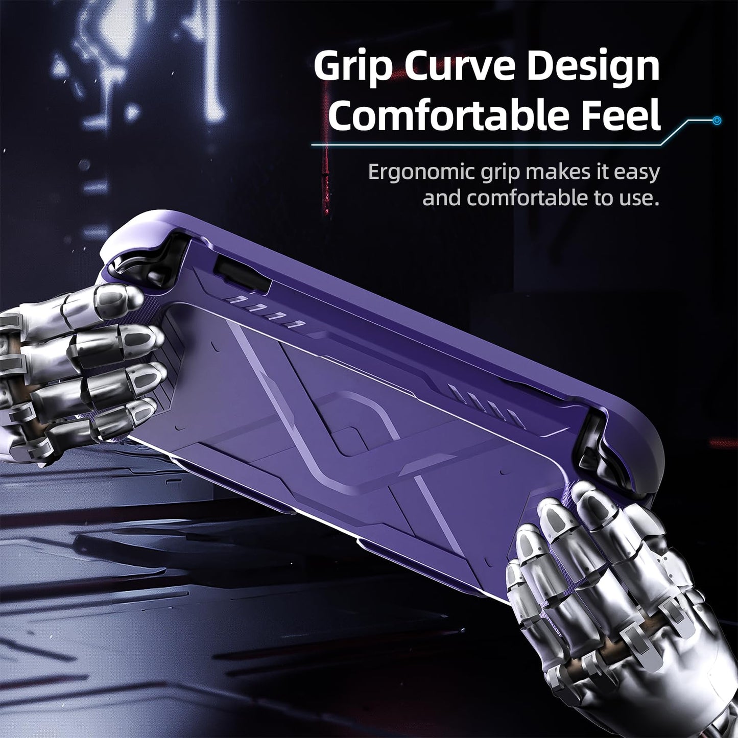 FIWWAT Nintendo Switch 2 Case - Soft Purple TPU & PC 360° Protection, Ergonomic Grip for Nintendo Switch 2 (2025)