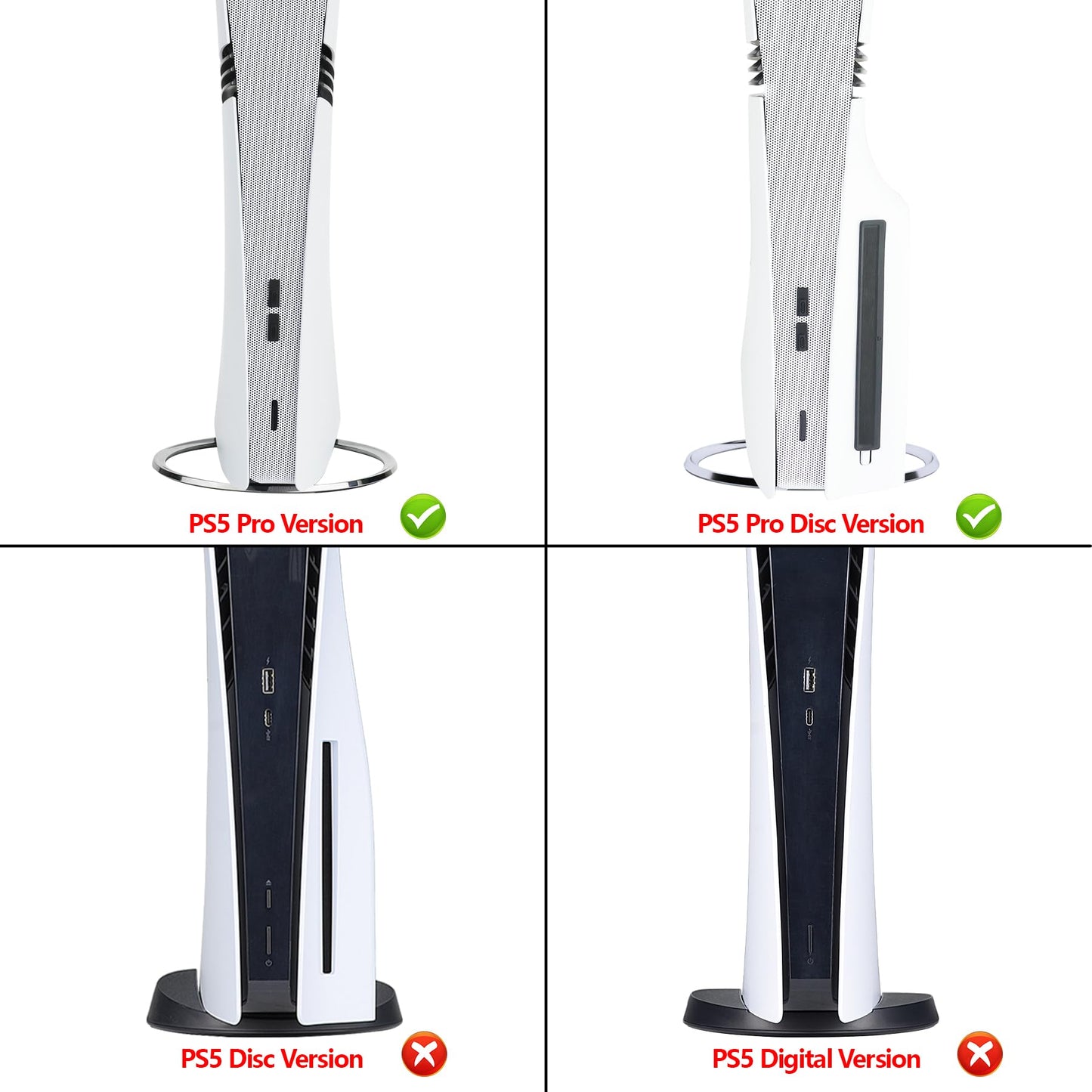 PlayVital PS5 Pro Dust Filter & Silicone Plug Set, Anti-Dust Protection, Easy Installation, White