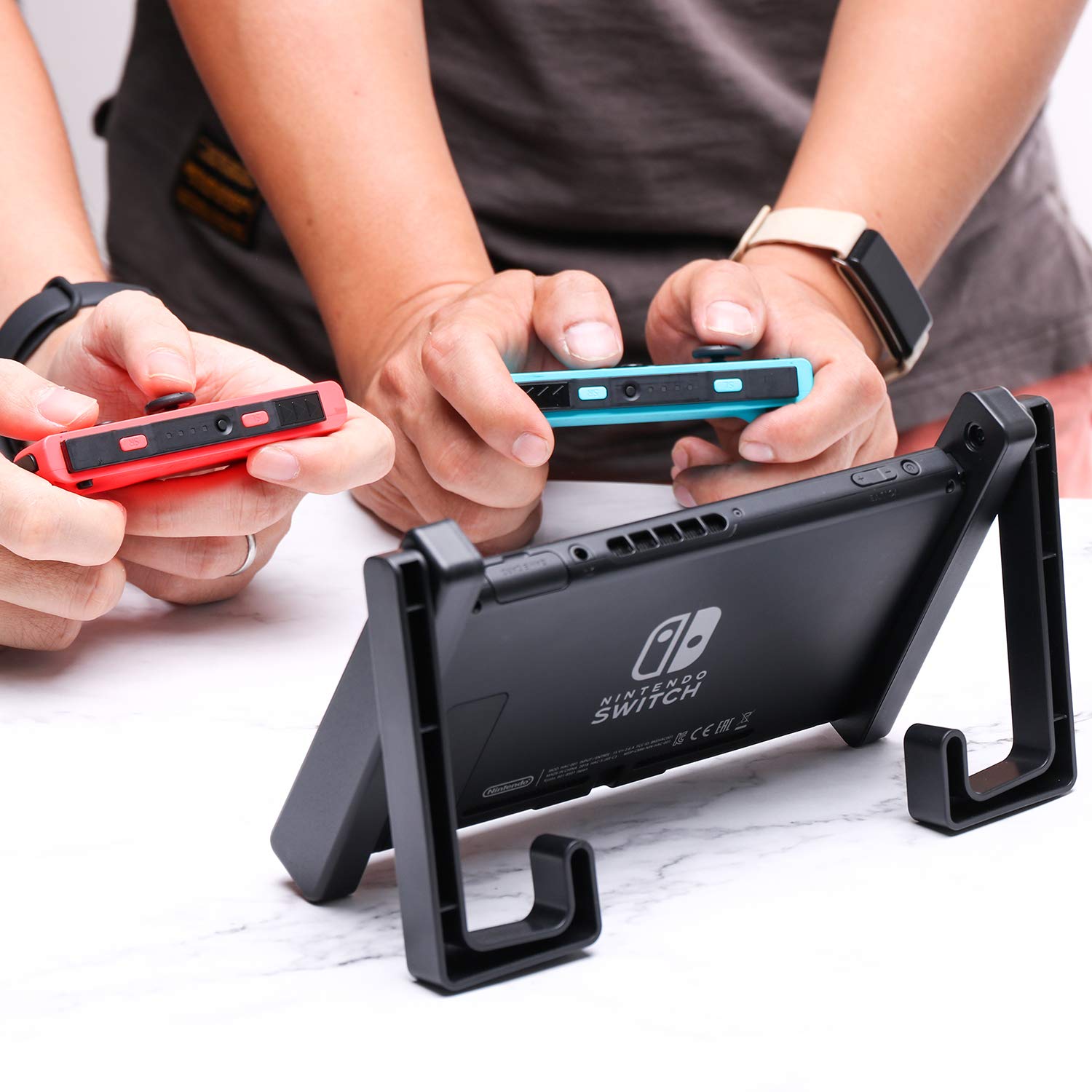 HEATFUN Stand for Nintendo Switch  Holder for Nintendo Switch and Switch Car Mount - Black