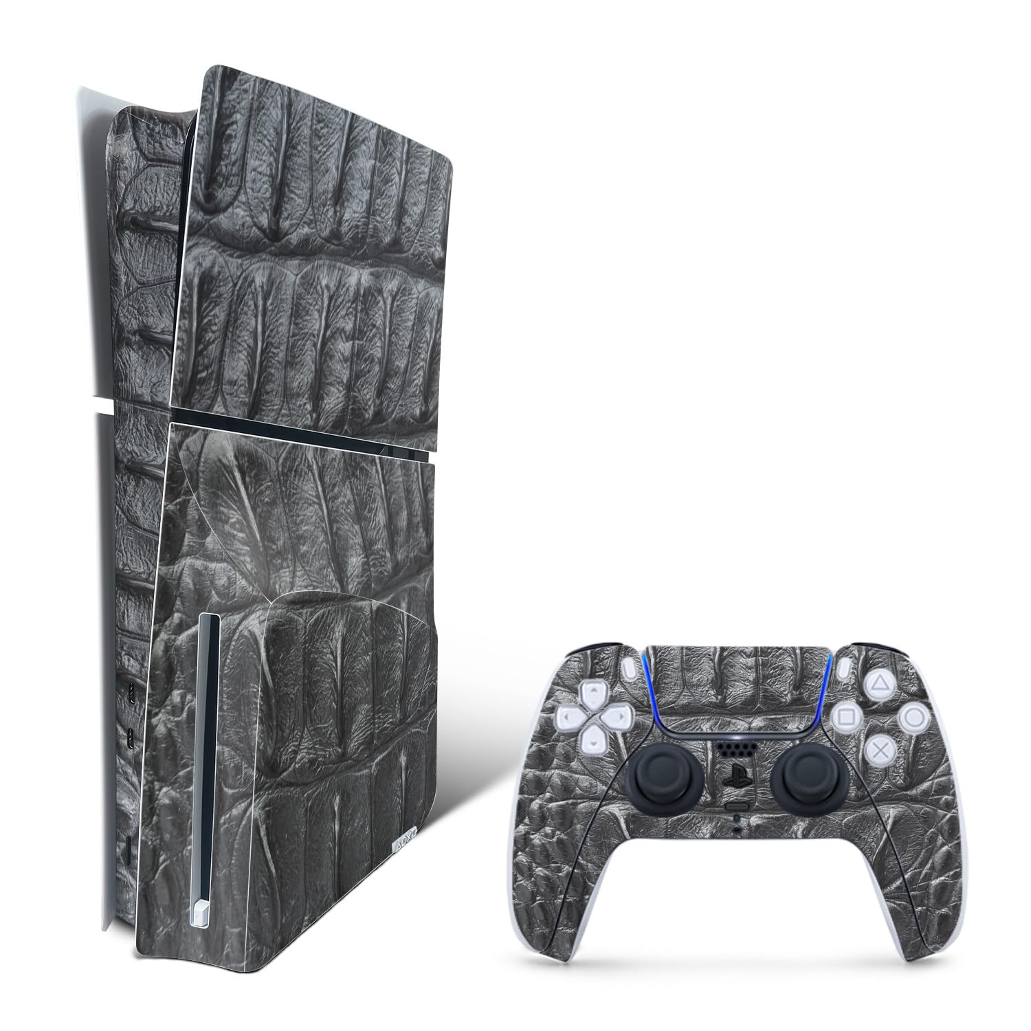 MightySkins Skin Compatible with Playstation 5 Slim Disk Edition Bundle - Gator Back | Protective  Durable  and Unique Vinyl Decal wrap Cover | Easy to Apply | Made in The USA