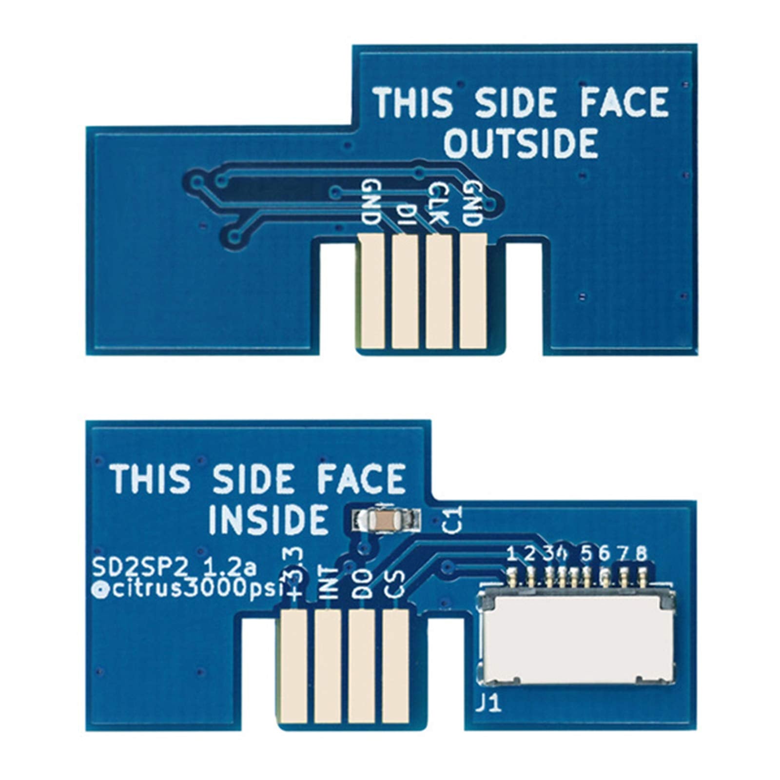 HUAYUWA SD2SP2 Micro SD Card Adapter for Gamecube - Blue, Model HY-NGCPSE1034ETF
