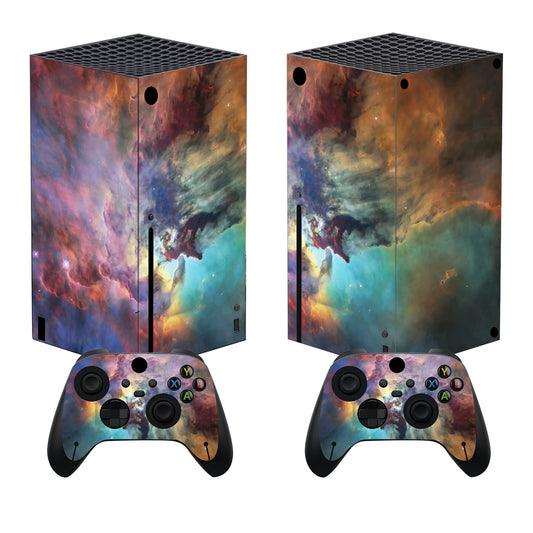 PlayVital Mystic Nebula Custom Vinyl Skins for Xbox Core Wireless Controller  Wrap Decal Cover Stickers for Xbox Series X Console Controller