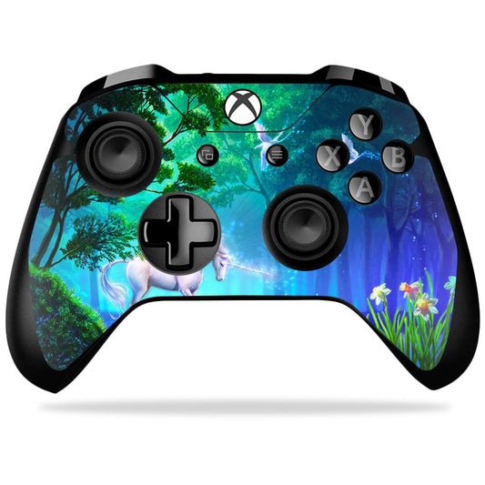 MIGHTY SKINS Xbox One X Controller Skin - Unicorn Fantasy | Durable Vinyl Wrap | Easy to Apply & Remove | Model: MIXBONXCO-Unicorn Fantasy