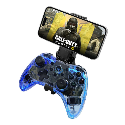 Joso RGB Wireless Mobile Gaming Controller for iPhone  Android  iPad  Tablet  PC  Phone Controller with Phone Clip Supports Cloud Game  COD  Genshin Immpact  Remote Player Gamepad with 2 Back Buttons