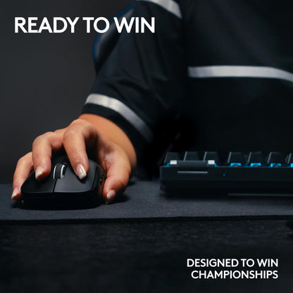 Logitech G PRO X Superlight 2 Wireless Gaming Mouse - 44,000 DPI, 8K Polling, Lightweight, Black, USB-C Charging (Renewed)
