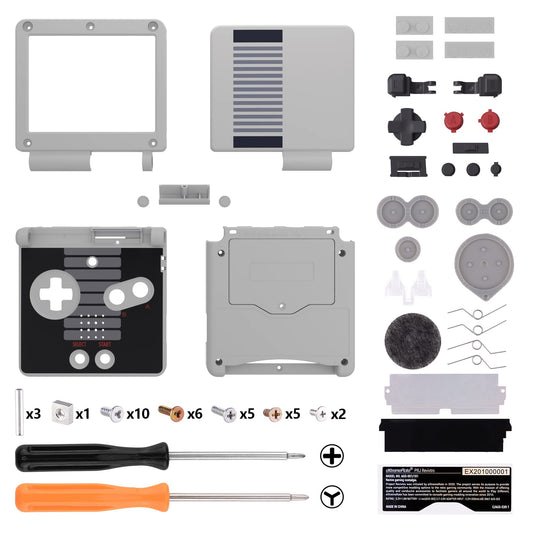 IPS Ready Upgraded eXtremeRate Classic NES Style Custom Replacement Housing Shell for Gameboy Advance SP GBA SP - Compatible with Both IPS & Standard LCD - Console & Screen NOT Included