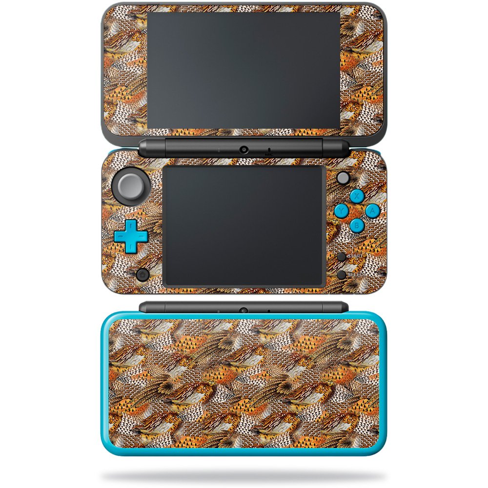 MightySkins Skin Compatible with New Nintendo New 2DS XL - Pheasant Feathers | Protective, Durable, and Unique Vinyl Decal wrap 