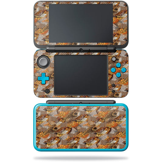 MightySkins Skin Compatible with New Nintendo New 2DS XL - Pheasant Feathers | Protective, Durable, and Unique Vinyl Decal wrap 