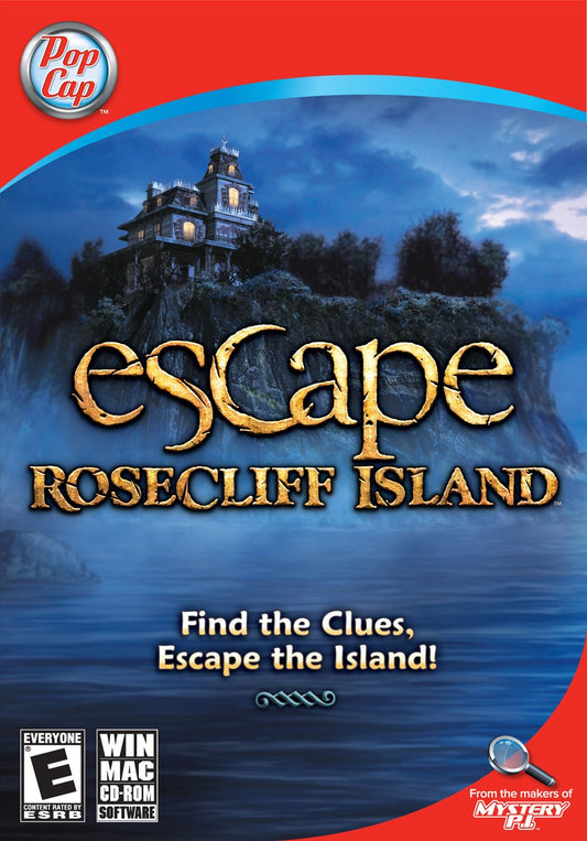 PopCap Games Escape Rosecliff Island - PC Game, Model PCB-ERI-EN, Engaging Puzzle Adventure