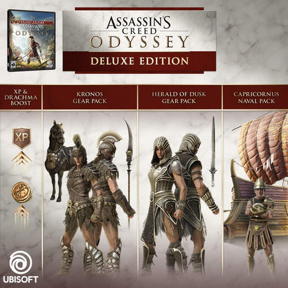 Ubisoft Assassin's Creed Odyssey Deluxe Edition - Xbox One, Standard Size, Model UBP50462175