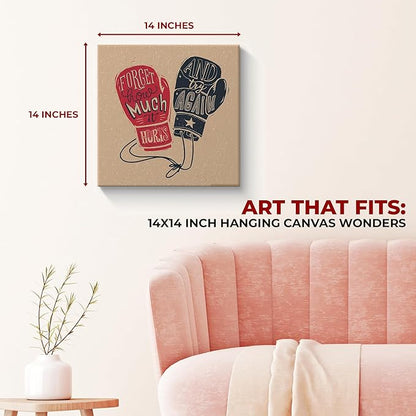Boxing Gloves Wall Canvas Set of 1