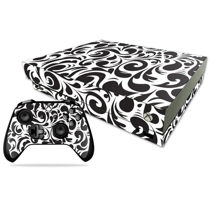 MIGHTY SKINS Xbox One X Skin - Swirly Black Vinyl Decal, Durable & Protective, Easy to Apply, Model MIXBONXCMB-Swirly Black