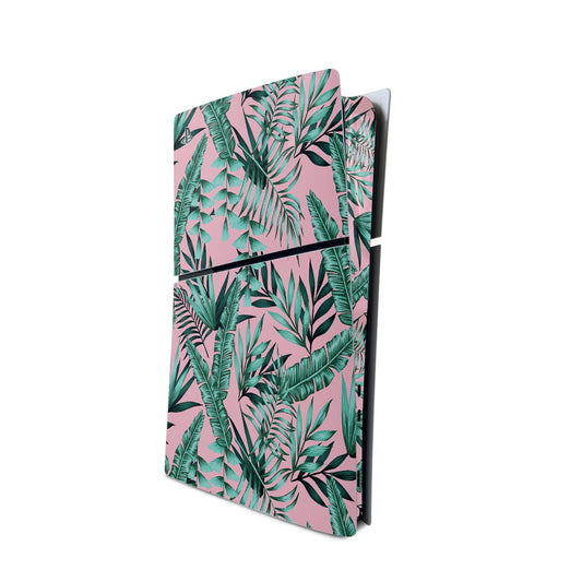 MightySkins Skin Compatible with PlayStation 5 Slim Digital Edition Console Only - Two Tone Tropical | Protective  Durable  and Unique Vinyl Decal wrap Cover | Easy to Apply | Made in The USA