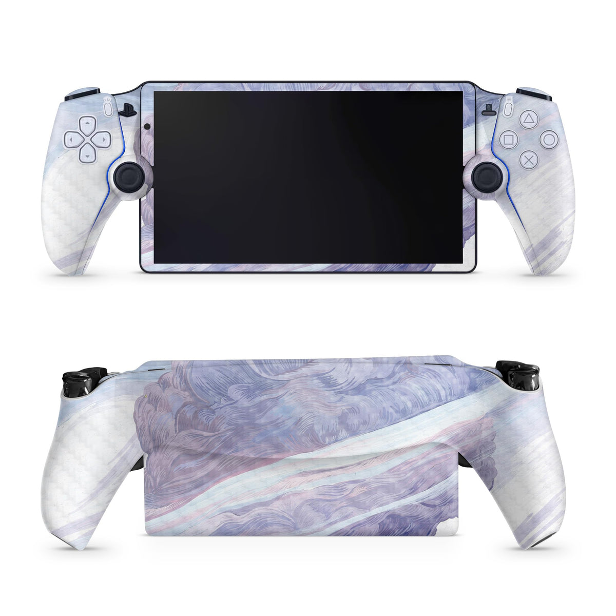 Carbon Fiber Gaming Skin Compatible with PS5 Portal Remote Player - Whirlwind - fine 3M Vinyl Protective Wrap Decal Cover - Easy to Apply | Crafted in The USA by MightySkins