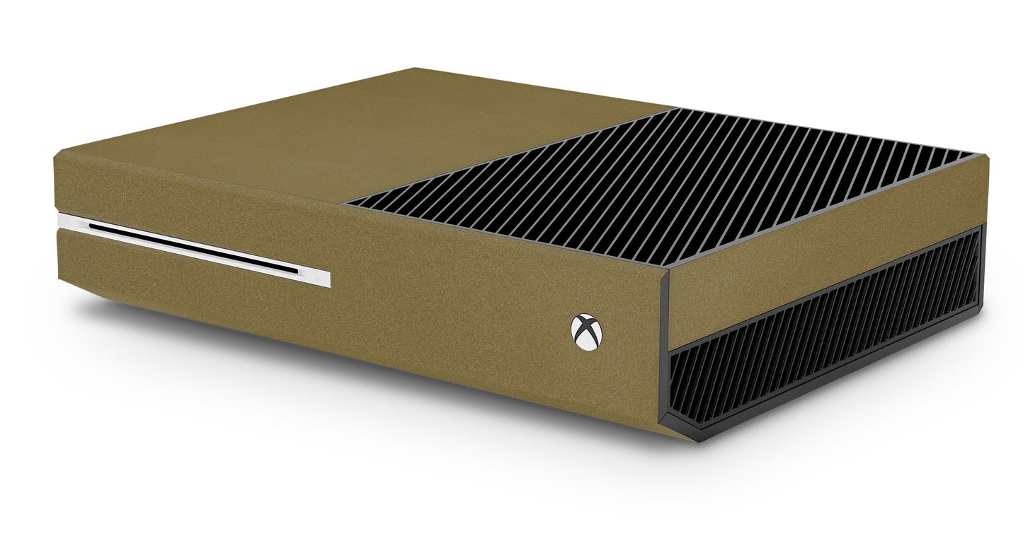 giZmoZ n gadgetZ Xbox One Metallic Gold Console Skin Decal & Controller Skins - Compatible with Xbox One & Kinect