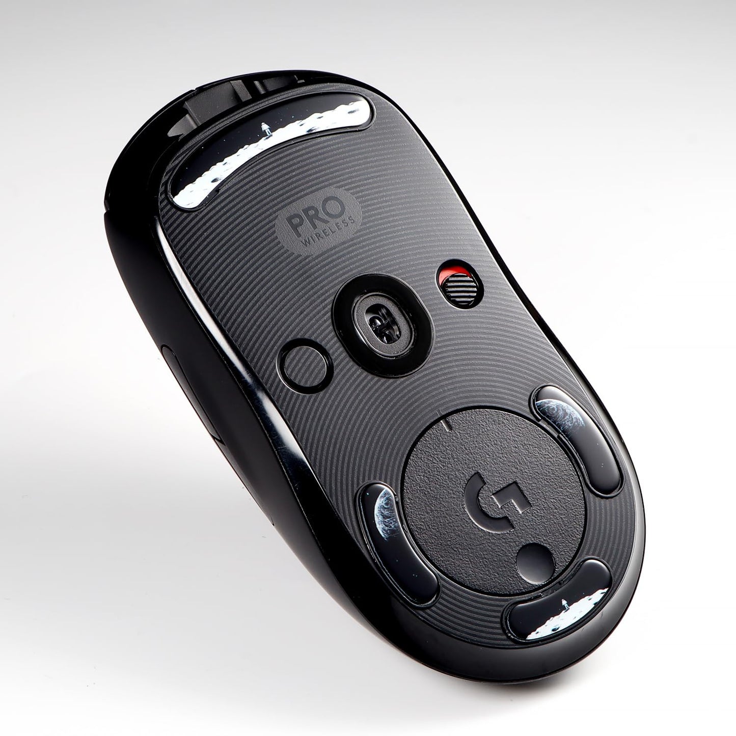 immoenuc Glass Mouse Skates for Logitech G PRO Wireless - Durable Earth Pattern Feet Pads