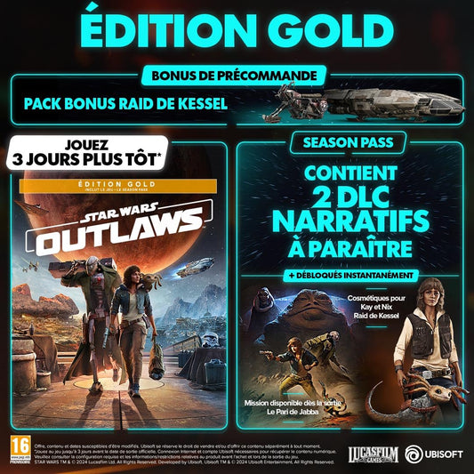 Ubisoft Star Wars: Outlaws - Gold Edition for Playstation 5 - Multi-Colored, Model S71007689