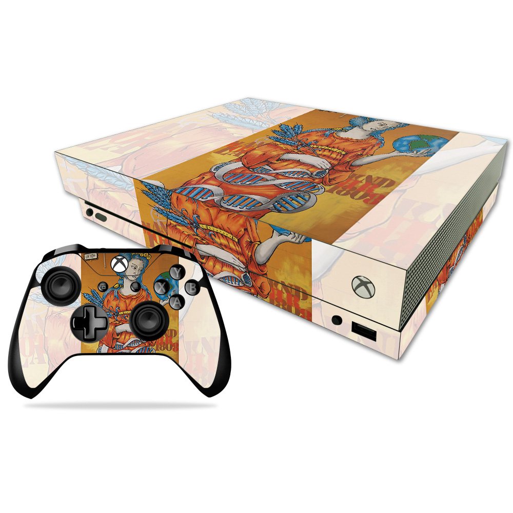 MIGHTY SKINS Xbox One X Skin - Durable Vinyl Decal Wrap, Mother Earth Design, Easy to Apply and Remove, Model MIXBONXCMB-Mother Earth