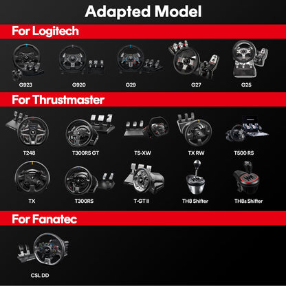 RACGTING Racing Simulator Cockpit - Foldable Adjustable Seat for Logitech & Thrustmaster - Black