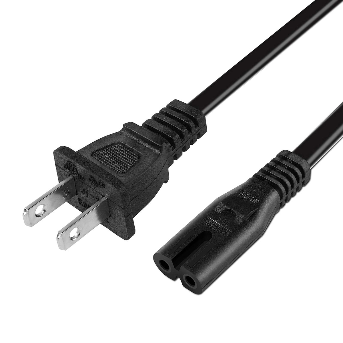 6ft AC Power Cord for PS4/PS4 Slim/PS5/PS5 Slim/PS3 Slim/PS3 Super Slim Game Console  PlayStation 4 PlayStation 5 Slim PlayStation 3 Slim 2 Prong Power Supply Cable Replacement