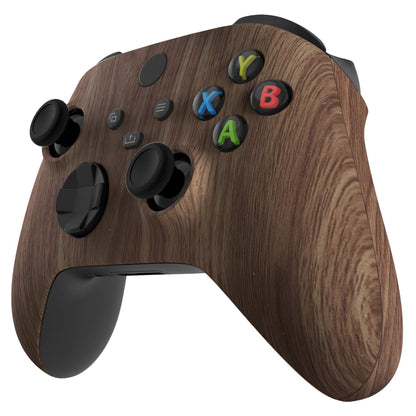 eXtremeRate Xbox Series X/S Controller Replacement Shell - Soft Touch Wood Grain, Model ZX3D415