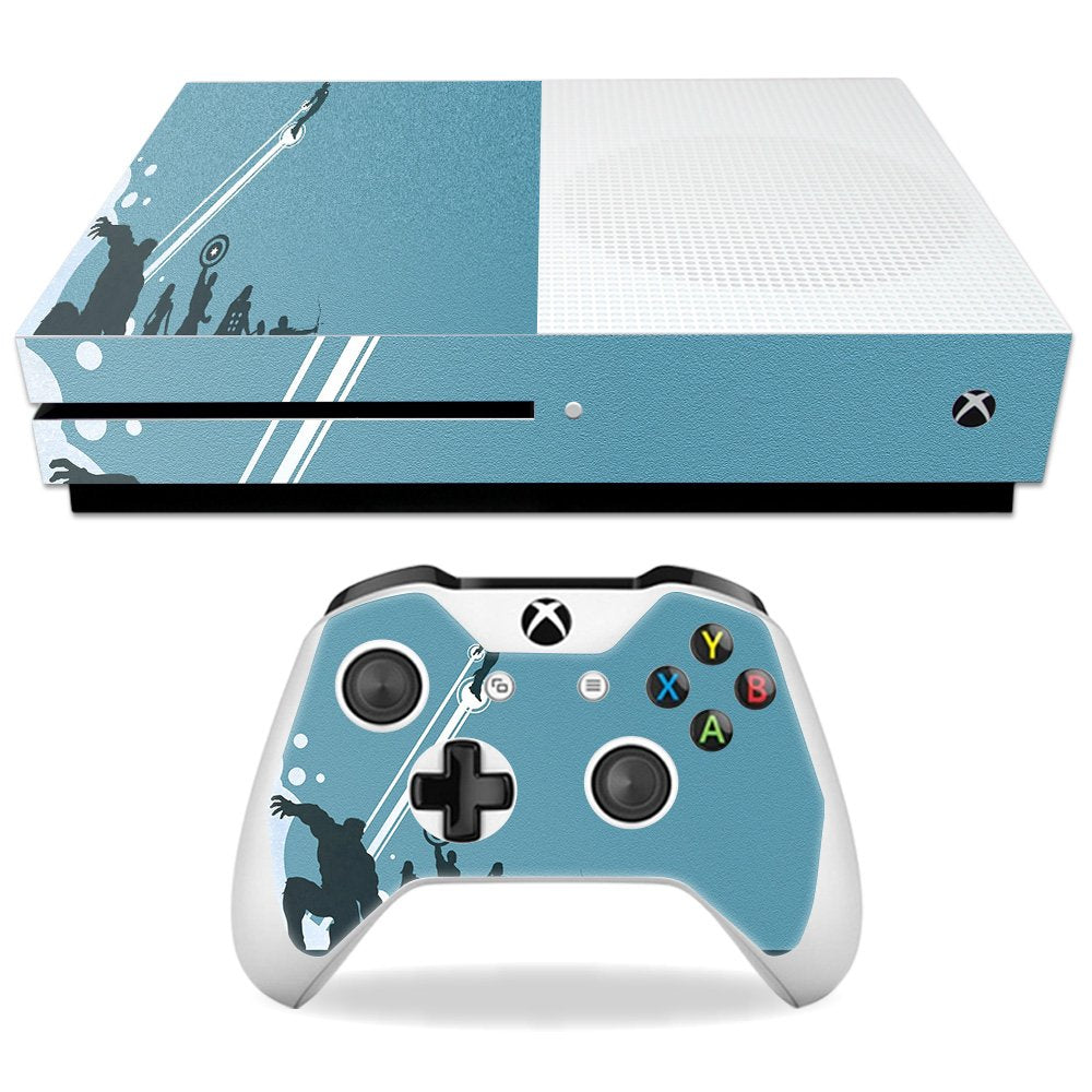 MIGHTY SKINS Xbox One S Skin - Super Squad Vinyl Decal Wrap, Durable & Easy to Apply, Made in the USA, Model MIXBONES-Super Squad