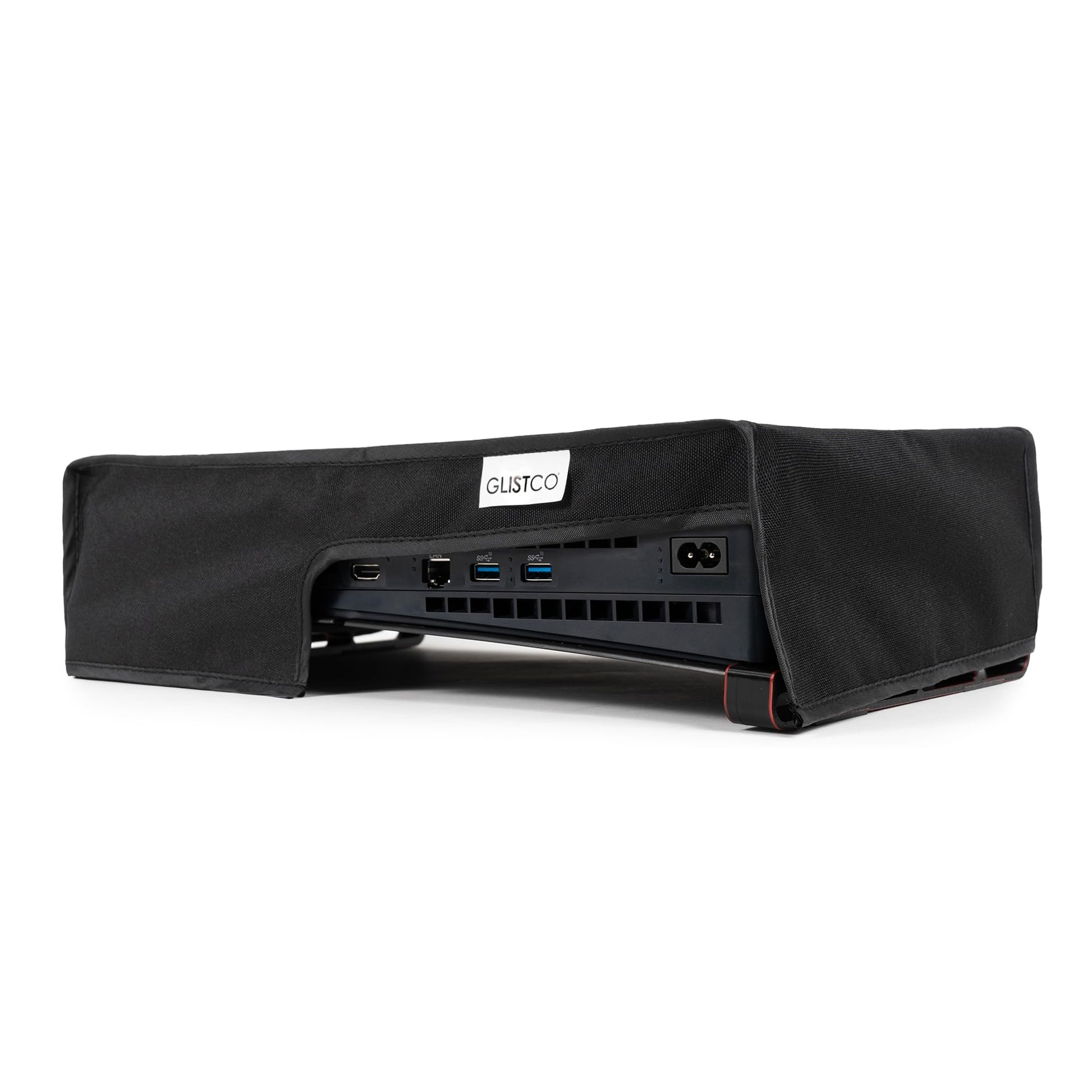 Glistco Horizontal Dust Cover for PS5 Slim Disc/Digital Edition, Anti-Scratch, Dust Protector, Black, S-PS5-DC
