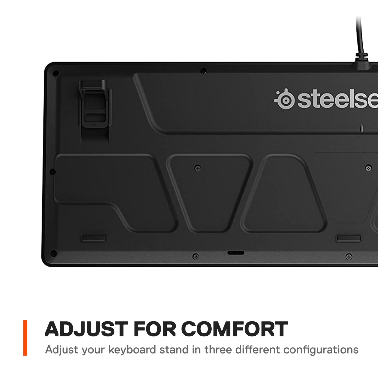 SteelSeries Apex 100 Gaming Keyboard - Tactile & Silent - Blue LED Backlit - Splash Resistant - Model 64435