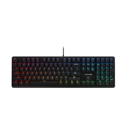 Cherry MX RGB Mechanical Keyboard G80-3000N - MX Red Silent Switch, Full Size, Black for Typists & Programmers